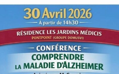 30 avril 2026 : Conférence – Comprendre la maladie d&rsquo;Alzheimer